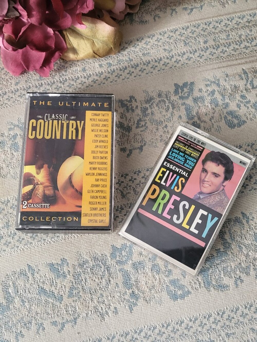 Vintage Cassette Tape Lot Elvis Presley Essential & Ultimate Classic Country